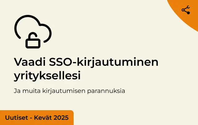 Ota SSO-kirjautuminen käyttöön yrityksellesi